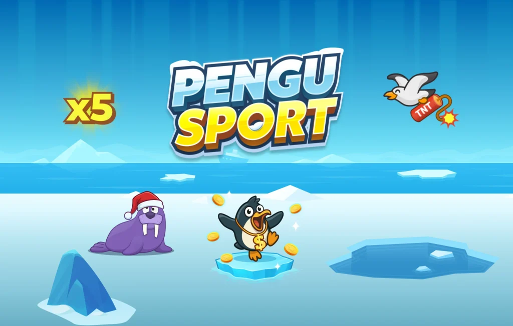 Skalierte Spielsymbole von Pengu Sport